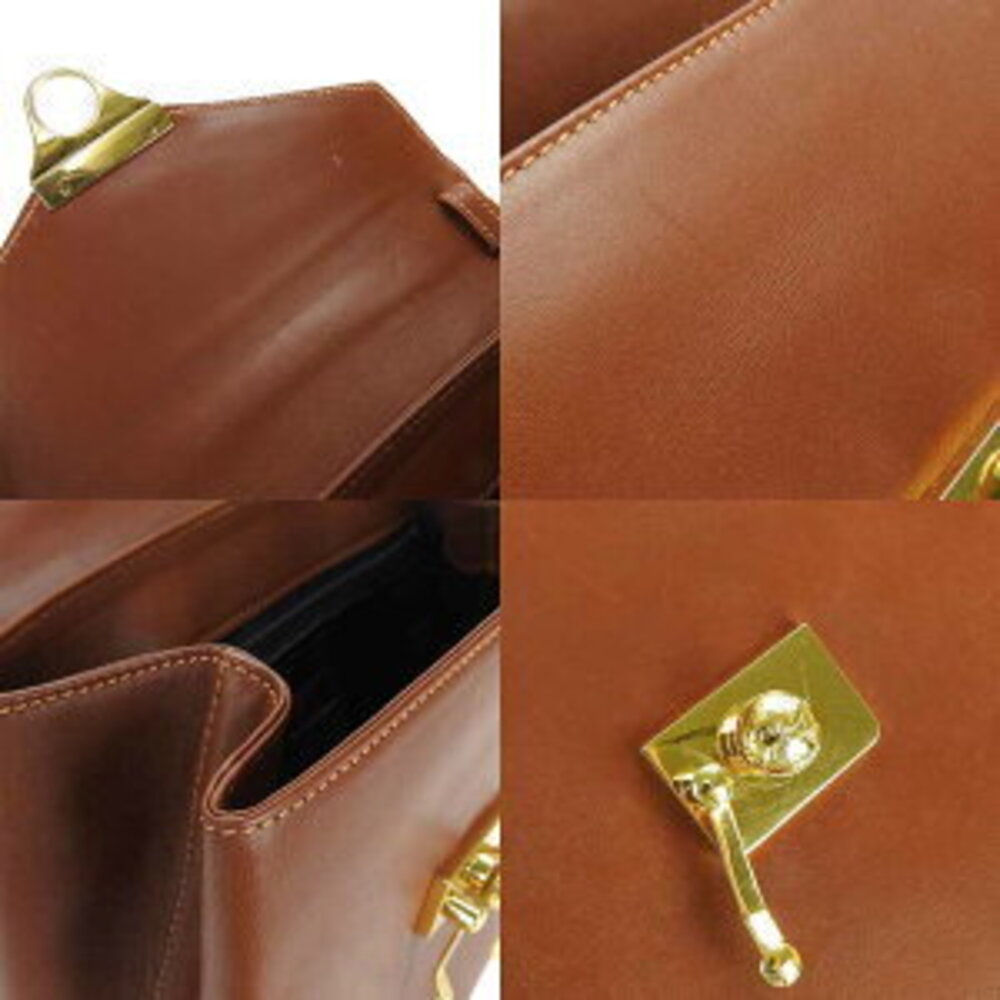 Salvatore Ferragamo Handbag Leather Brown hand bag - Picture 11 of 11